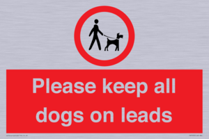 Please keep all dogs on leads